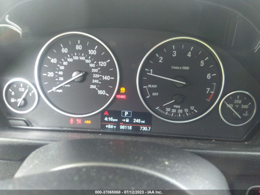 2014 BMW 3 SERIES 320I XDRIVE - WBA3C3G5XENS70884