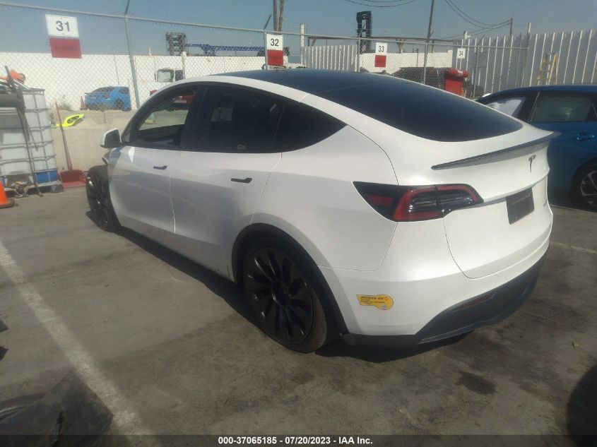 2022 TESLA MODEL Y PERFORMANCE - 7SAYGDEF2NF388525