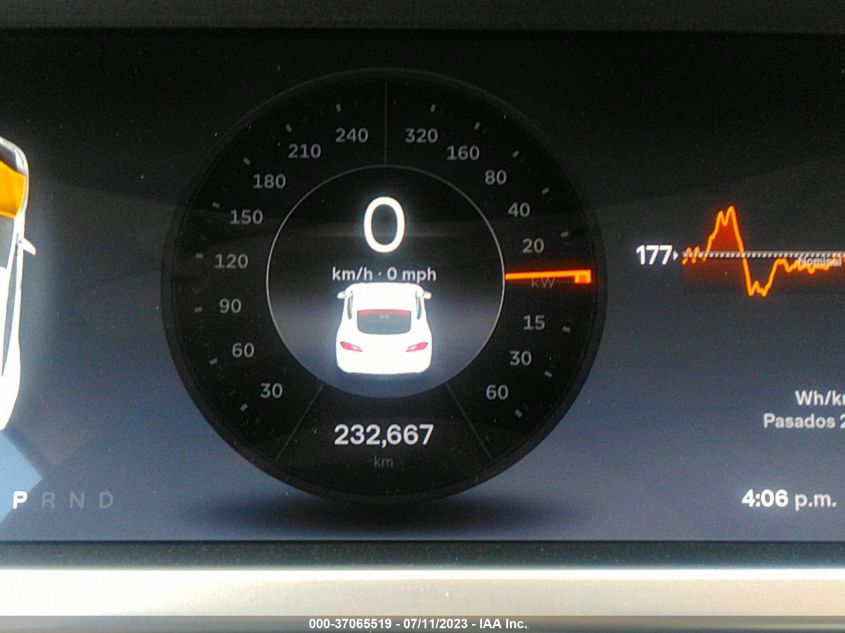 2014 TESLA MODEL S 60 KWH BATTERY/P85 - 5YJSA1H15EFP36224