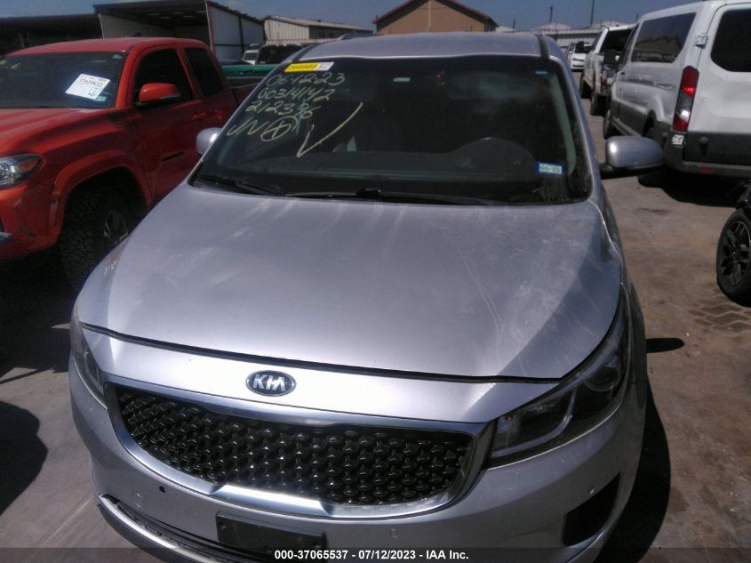 2016 KIA SEDONA LX - KNDMB5C17G6212396