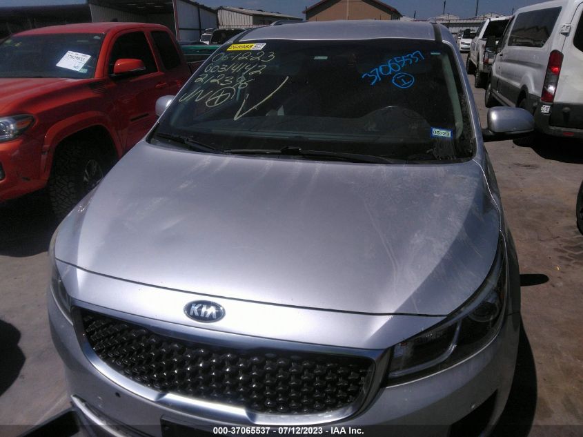 2016 KIA SEDONA LX - KNDMB5C17G6212396