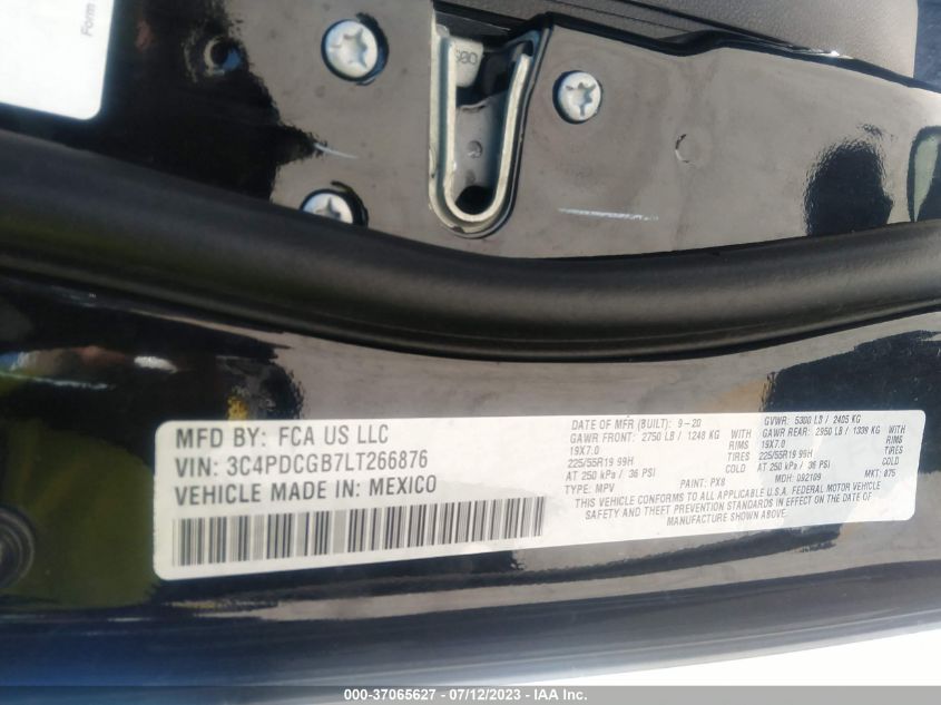 2020 DODGE JOURNEY CROSSROAD - 3C4PDCGB7LT266876