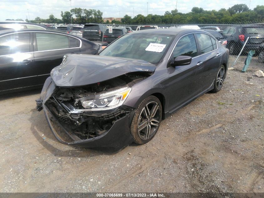 2016 HONDA ACCORD SEDAN SPORT - 1HGCR2F56GA127326
