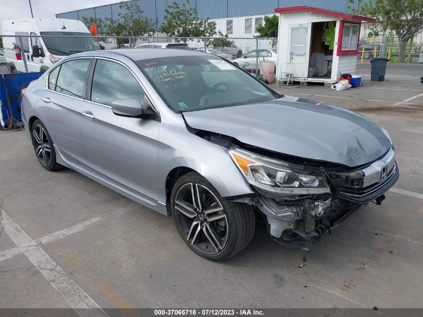 2016 HONDA ACCORD SEDAN SPORT - 1HGCR2F52GA190715