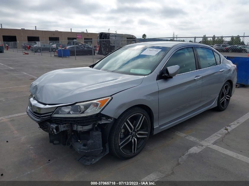 2016 HONDA ACCORD SEDAN SPORT - 1HGCR2F52GA190715