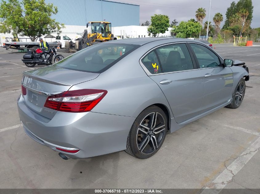2016 HONDA ACCORD SEDAN SPORT - 1HGCR2F52GA190715