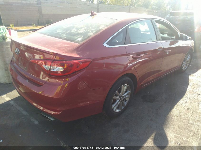 2017 HYUNDAI SONATA 2.4L - 5NPE24AF3HH580059