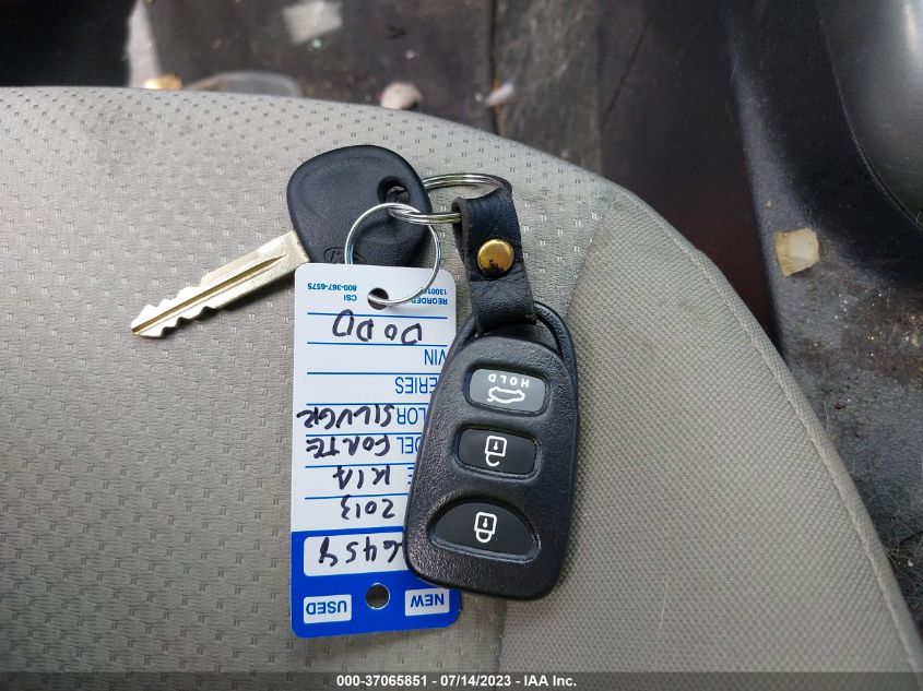 2013 KIA FORTE EX - KNAFU4A26D5704439