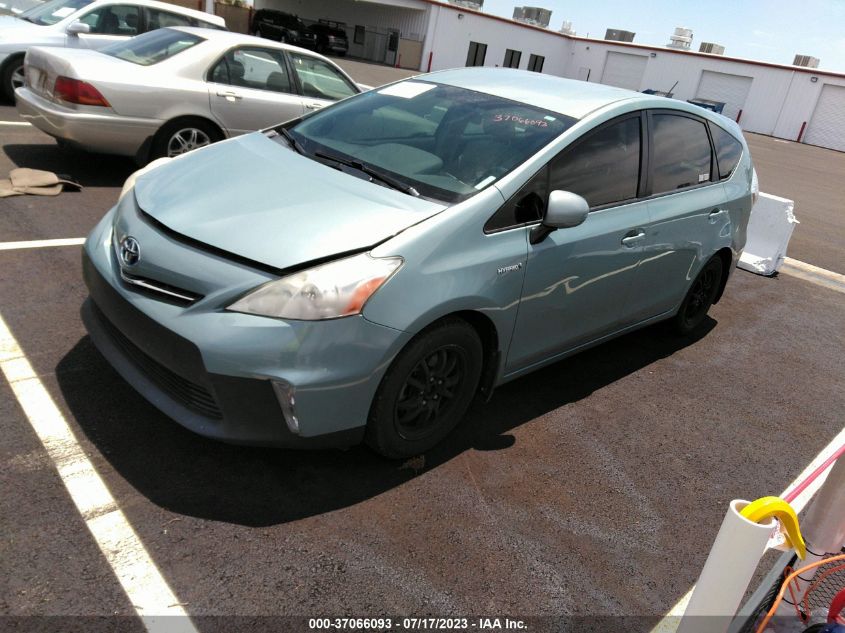2013 TOYOTA PRIUS V TWO/THREE/FIVE - JTDZN3EU7D3263421