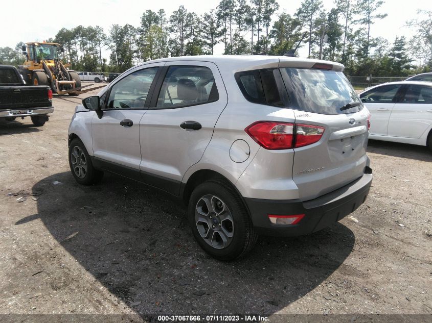 2021 FORD ECOSPORT S - MAJ3S2FE6MC407076