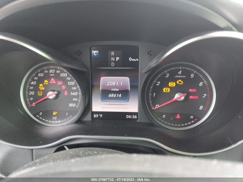 VIN WDC0G4KB7KV193264 2019 MERCEDES-BENZ GLC GLC 300
