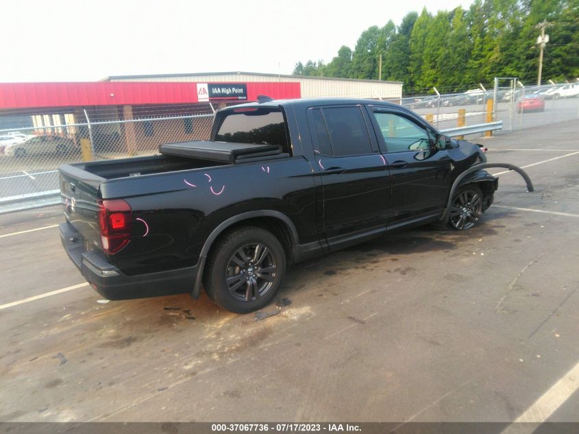 2017 HONDA RIDGELINE SPORT - 5FPYK2F16HB005474