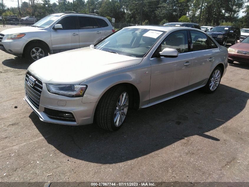 2014 AUDI A4 PREMIUM PLUS - WAUEFAFL8EN039230