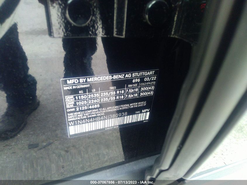 2022 MERCEDES-BENZ GLA GLA 250 - W1N4N4HB4NJ380938