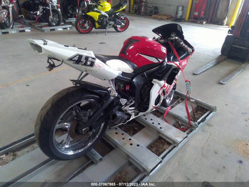 2003 YAMAHA YZFR6 L JYARJ06E43A003792