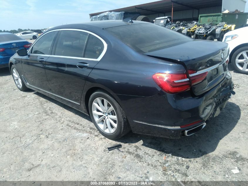 2017 BMW 7 SERIES 740I XDRIVE - WBA7E4C37HGV23383