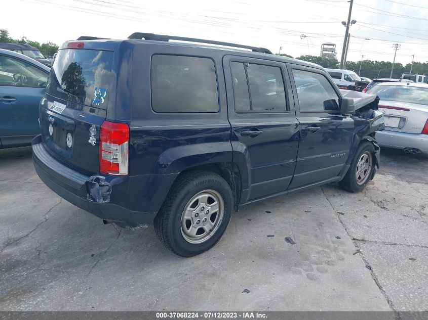 2015 JEEP PATRIOT SPORT - 1C4NJPBB0FD358890