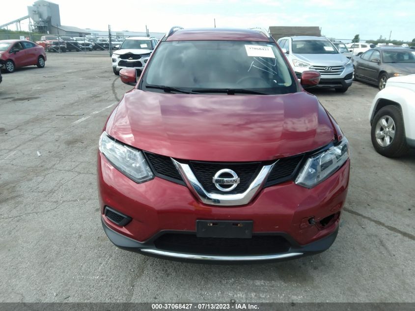 2016 NISSAN ROGUE SV - KNMAT2MV3GP592914