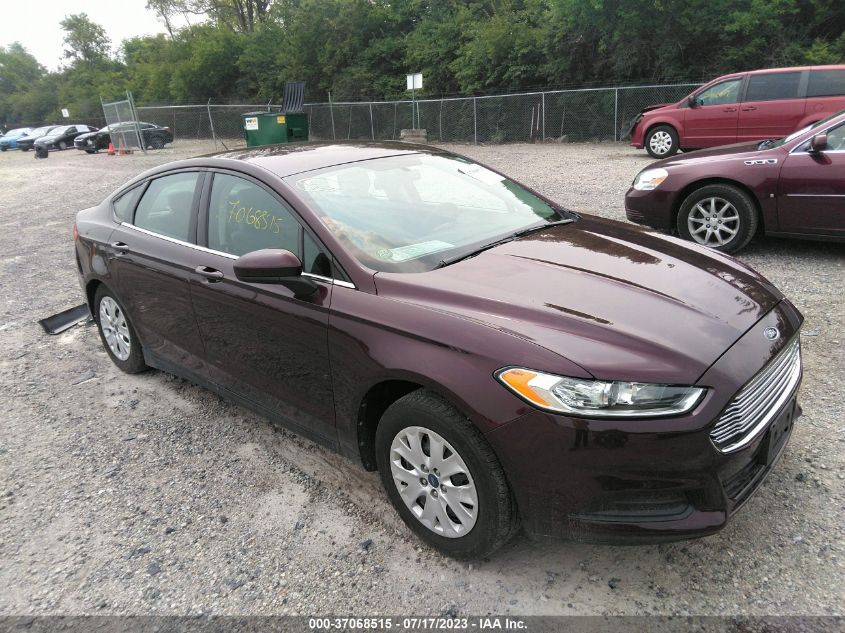 2013 FORD FUSION S - 3FA6P0G76DR130319