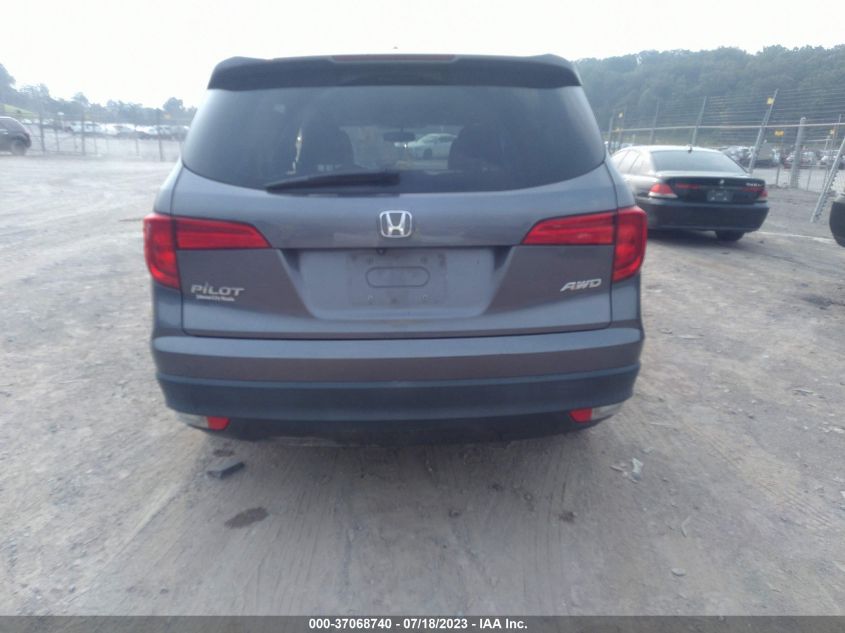 2016 HONDA PILOT EX-L - 5FNYF6H58GB104414