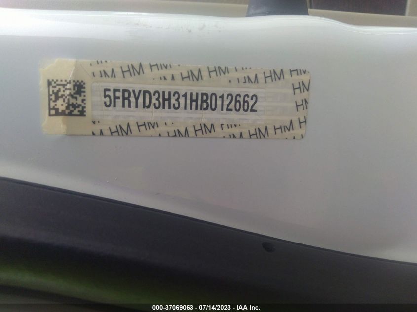 2017 ACURA MDX - 5FRYD3H31HB012662
