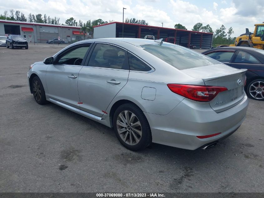 2015 HYUNDAI SONATA 2.4L SPORT - 5NPE34AF1FH084574