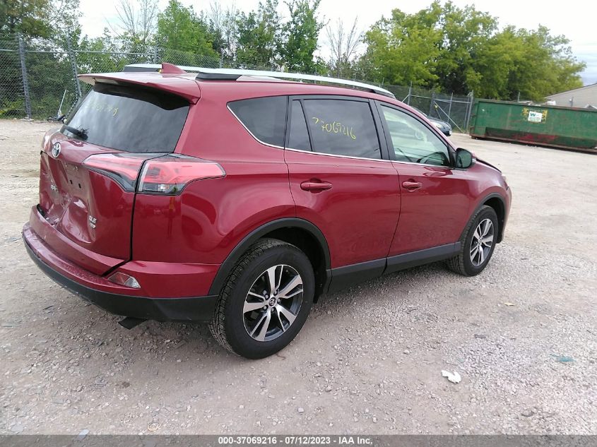 2018 TOYOTA RAV4 ADVENTURE/XLE - JTMRFREV9JD254332