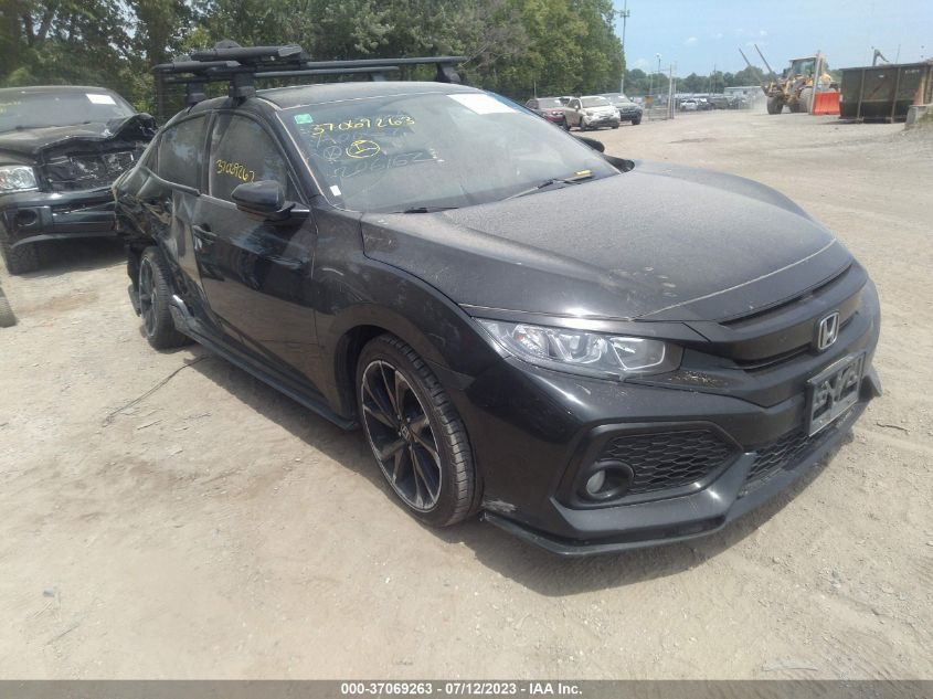 2018 HONDA CIVIC HATCHBACK SPORT - SHHFK7G43JU206162