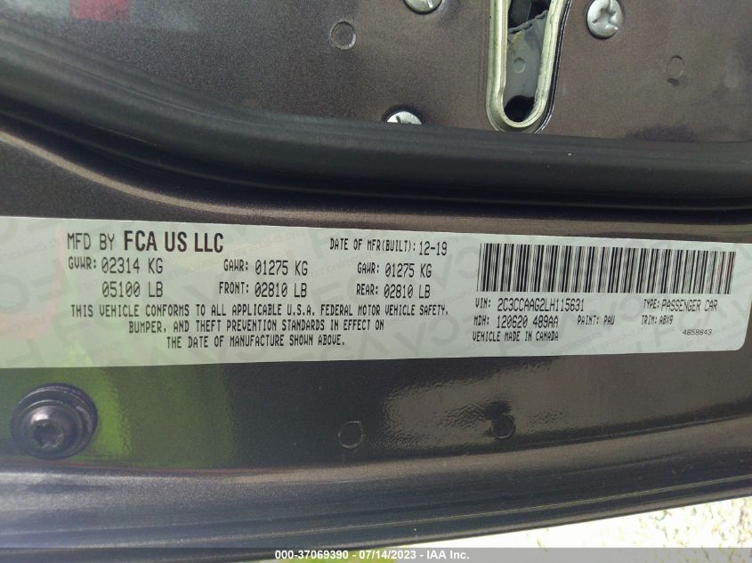 2020 CHRYSLER 300 TOURING - 2C3CCAAG2LH115631