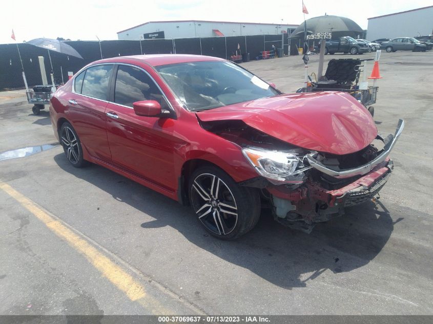 2017 HONDA ACCORD SEDAN SPORT - 1HGCR2F51HA257855