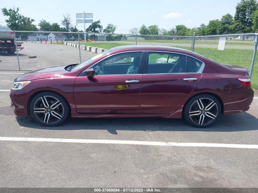 2017 HONDA ACCORD SEDAN SPORT - 1HGCR2F56HA081725
