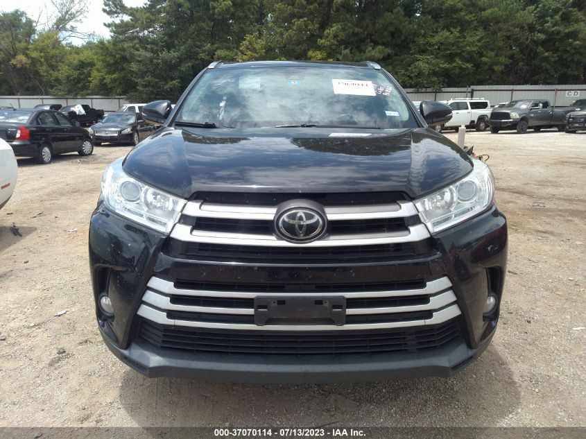 2019 TOYOTA HIGHLANDER XLE - 5TDKZRFH5KS554828