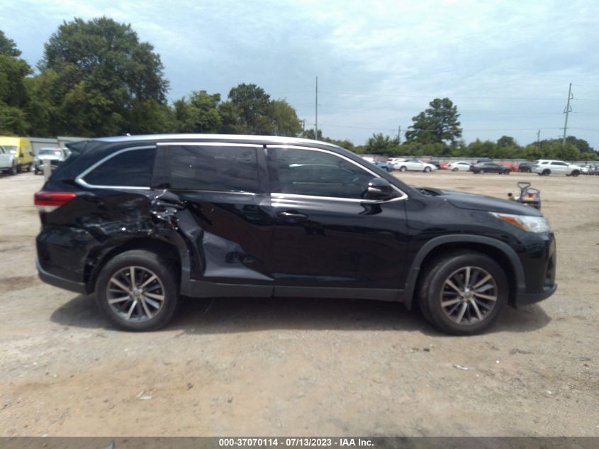 2019 TOYOTA HIGHLANDER XLE - 5TDKZRFH5KS554828