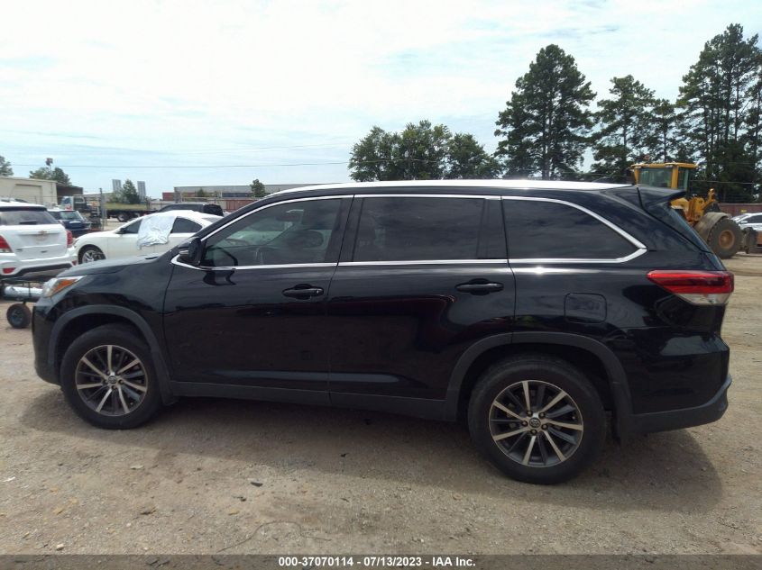 2019 TOYOTA HIGHLANDER XLE - 5TDKZRFH5KS554828