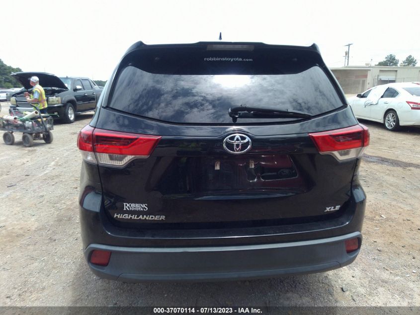 2019 TOYOTA HIGHLANDER XLE - 5TDKZRFH5KS554828