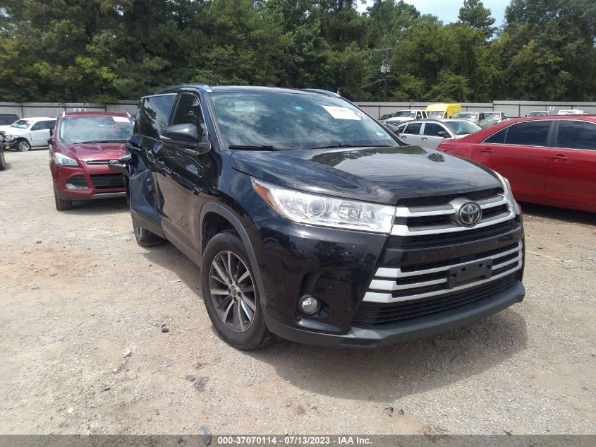 2019 TOYOTA HIGHLANDER XLE - 5TDKZRFH5KS554828