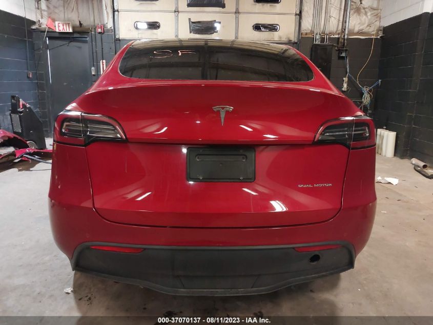 2022 TESLA MODEL Y LONG RANGE - 7SAYGDEE3NF433334