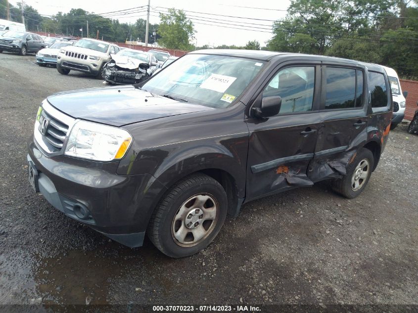 2014 HONDA PILOT LX - 5FNYF4H29EB046532