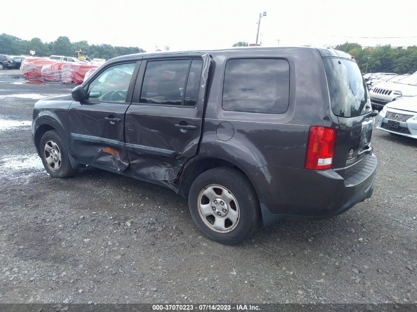2014 HONDA PILOT LX - 5FNYF4H29EB046532