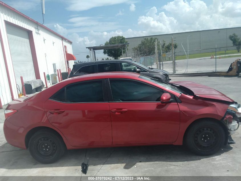 2015 TOYOTA COROLLA L/LE/S/S PLUS/LE PLUS - 2T1BURHE3FC399518