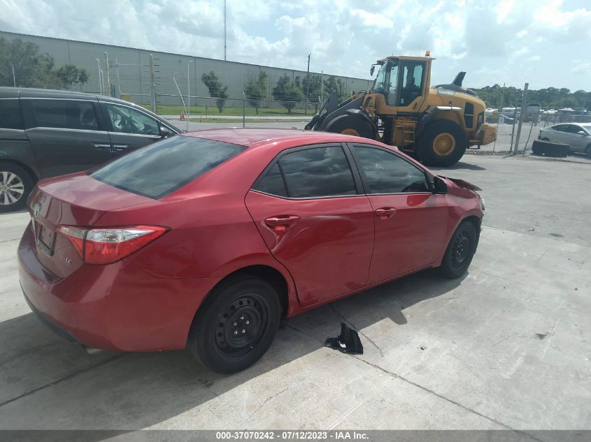 2015 TOYOTA COROLLA L/LE/S/S PLUS/LE PLUS - 2T1BURHE3FC399518
