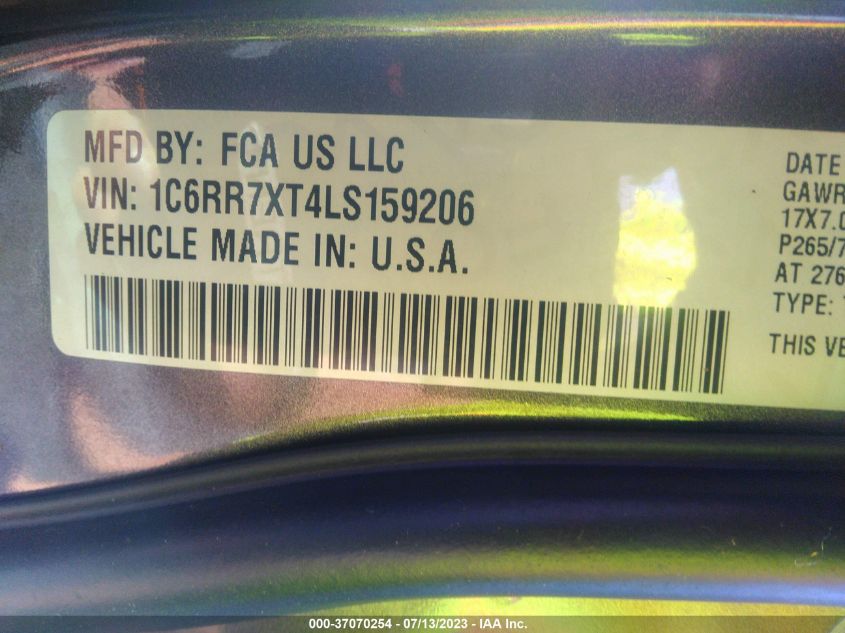 2020 RAM 1500 CLASSIC SSV - 1C6RR7XT4LS159206