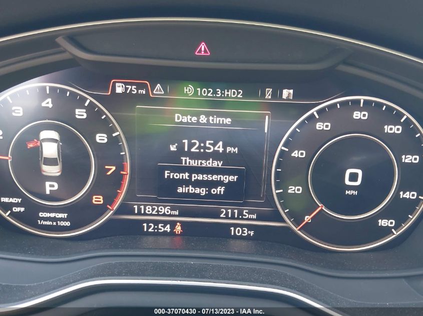 2017 AUDI A4 PREMIUM PLUS - WAUENAF40HN006156
