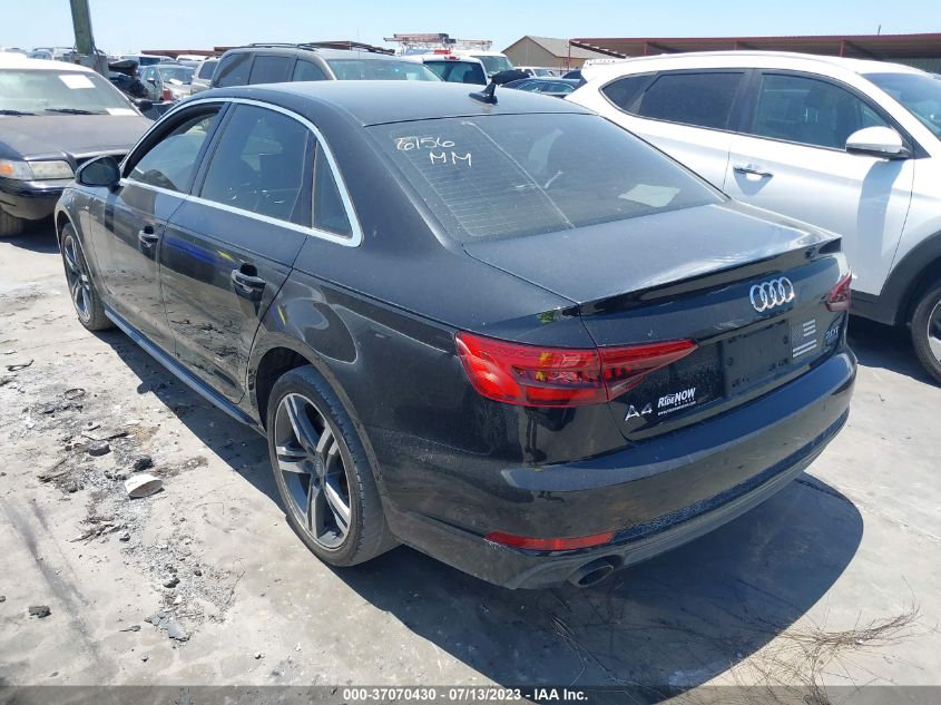 2017 AUDI A4 PREMIUM PLUS - WAUENAF40HN006156