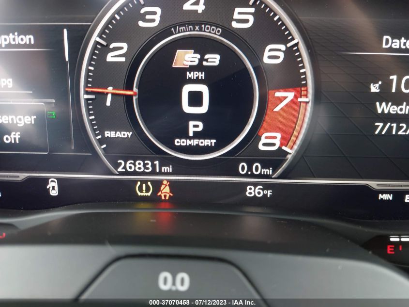 2017 AUDI S3 PREMIUM PLUS - WAUB1GFF2H1015838