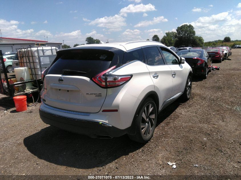 2015 NISSAN MURANO PLATINUM - 5N1AZ2MH7FN290282