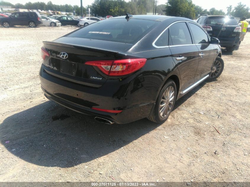 2015 HYUNDAI SONATA 2.4L LIMITED - 5NPE34AF0FH137944