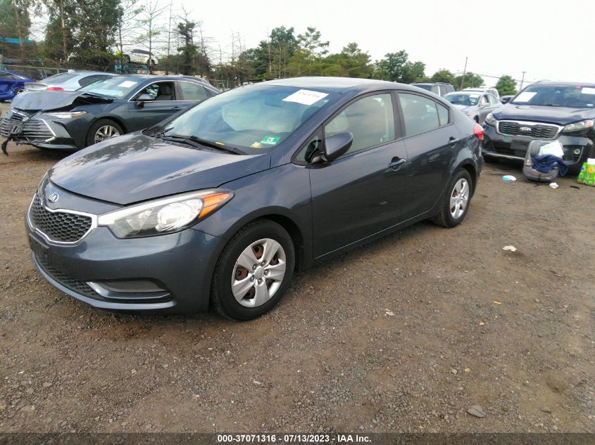 2016 KIA FORTE LX - KNAFK4A62G5613973