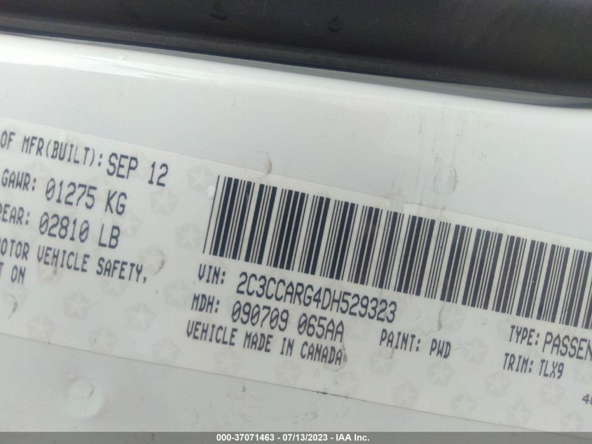 2013 CHRYSLER 300 - 2C3CCARG4DH529323