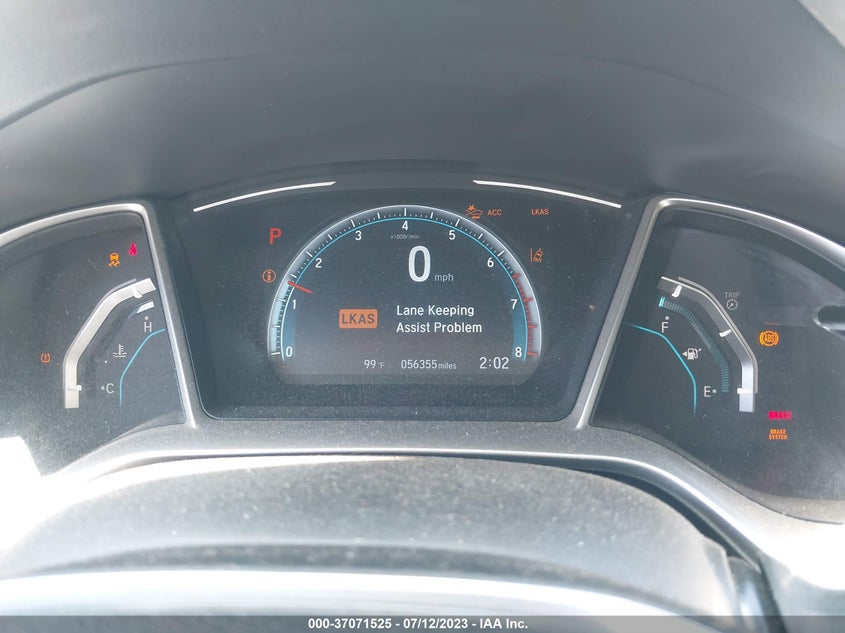 VIN JHMFC1F37KX008016 2019 HONDA CIVIC SEDAN EX